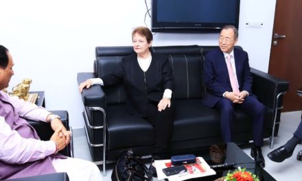Former UN secretary General Ban ki moon met CM