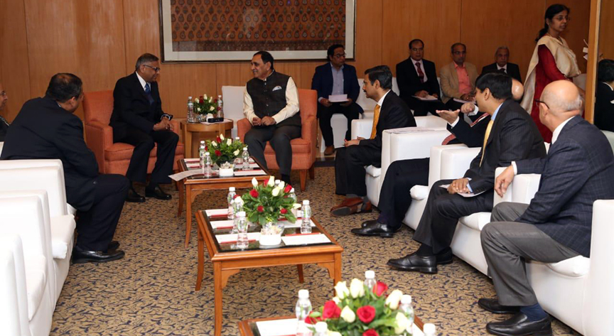 CM Rupani holds meeting with top business leaders