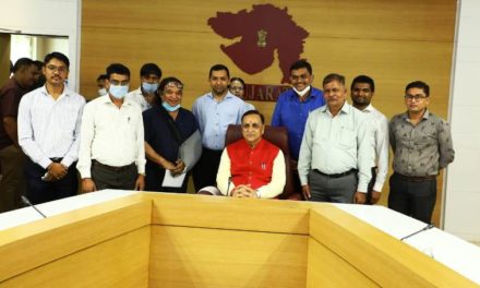 Vijay Rupani thanked all the officers and his staff