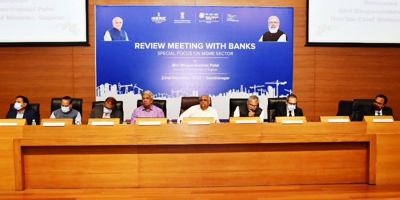 Review meeting was held with leading bankers