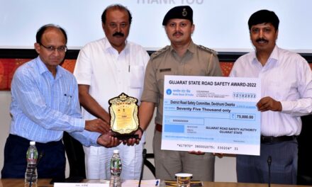 State Road Safety Award awarded by Transport Min.