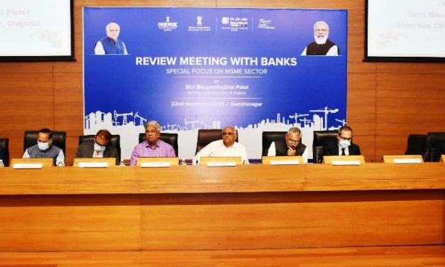 Review meeting was held with leading bankers